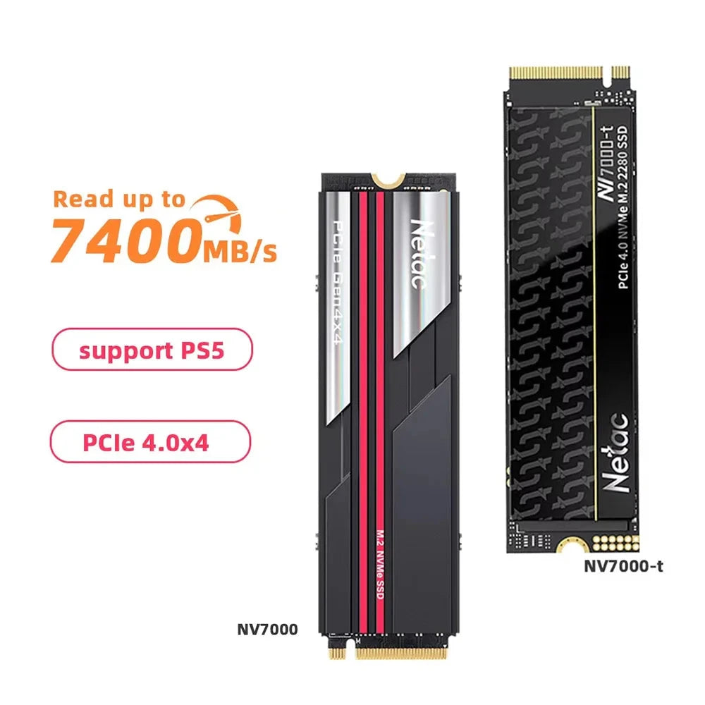 NVMe 1TB 2TB 512GB 4TB PCIe 4.0x4 M.2 Internal Solid State Hard Drive