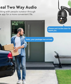 Boavision Auto Tracking Humanoid Detection Two Way Security Camera