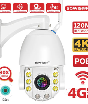Boavision 8MP WIFI Night Vision Two Way Audio Dome Camera