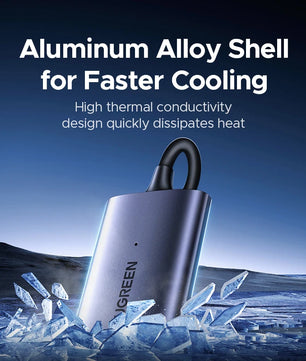 Ugreen Metal 800MB/s USB-C 2-in-1 Plug Single Slot Card Reader