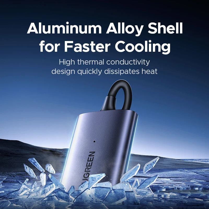 Ugreen Metal 800MB/s USB-C 2-in-1 Plug Single Slot Card Reader