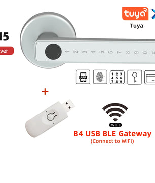 Aluminium Alloy Fingerprint Bluetooth Reversible Dry Battery Lock
