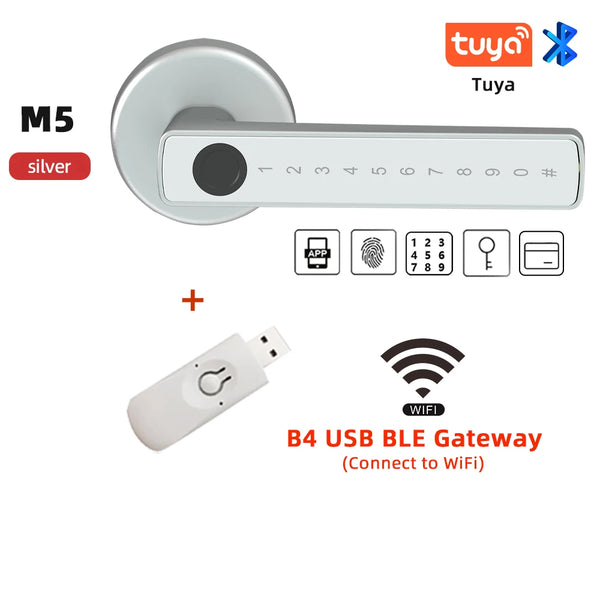Zinc Alloy Fingerprint Electronic Bluetooth Reversible Door Lock