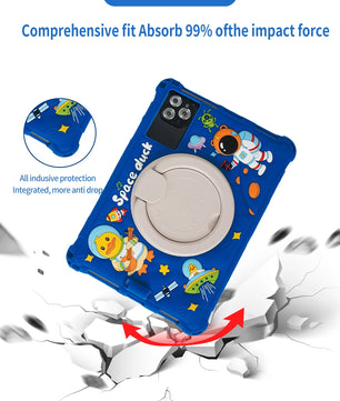 Sauenaneo 10.1-inch Kids Tablet 64GB Dual SIM Card With Case