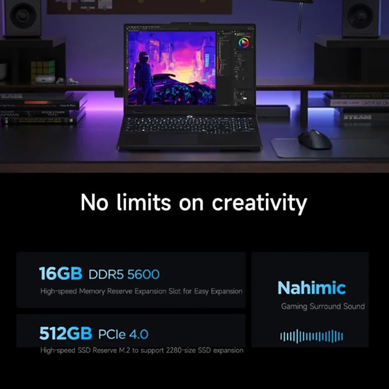 512GB 15.3" 16GB 180Hz AMD Ryzen 7 H 255 Bluetooth Lenovo Laptop