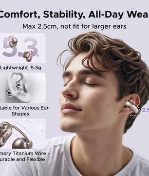 ABS Dynamic Vocalism Bluetooth Open Ear Clip Earphones