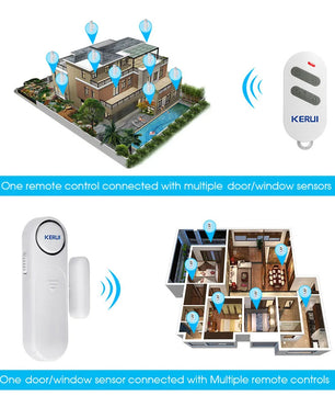 Kerui Plastic Smart Wireless Home Door Windows Security Sensor