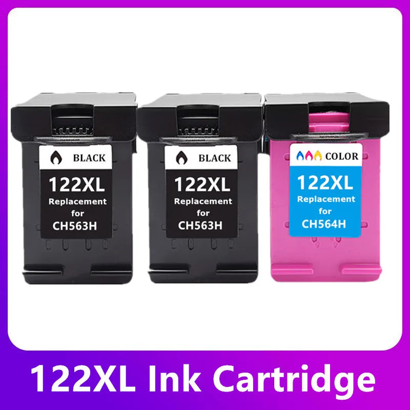 Remanufactured 122XL for HP Ink Cartridge 122 XL for HP122 Deskjet 1510 2050 1000 1050 1050A 2000 2540 3000 3050 3052A Printer