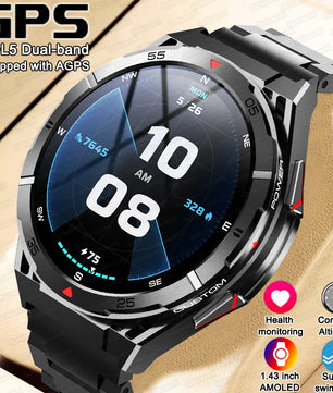 Silica Gel Amoled Display Waterproof Android Round Shaped Smartwatch