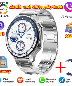 Silica Gel Waterproof Large Memory Android Round Shape Smartwatch
