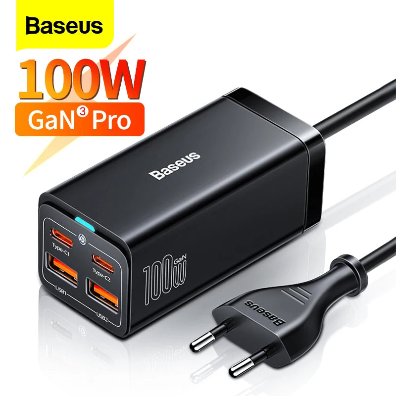 Baseus 100W USB Type-C Fast Charger For MacBook iPhone Xiaomi
