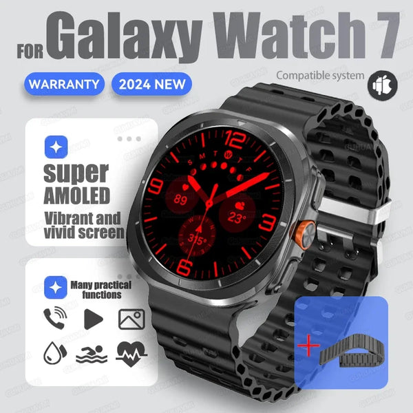 Fine Steel Amoled Screen Waterproof Android Round Shaped Smartwatch