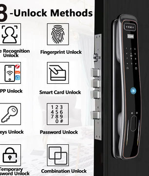 RayKube Aluminium Alloy Fingerprint Digital Smart Door Lock