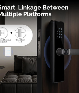 Moes Tuya WiFi Concave Glass Smart Switch with Alexa Google