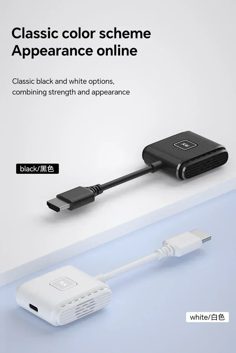 Wireless Type-C 50M HDMI Transmitter Receiver Adapter Set