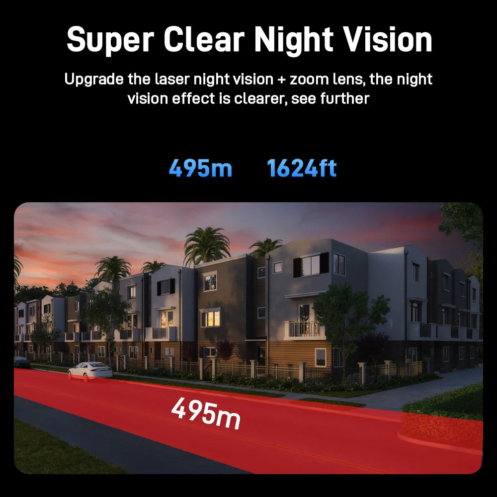 IP66 6MP Digital Zoom Wifi Dual Lens Waterproof Dome Camera