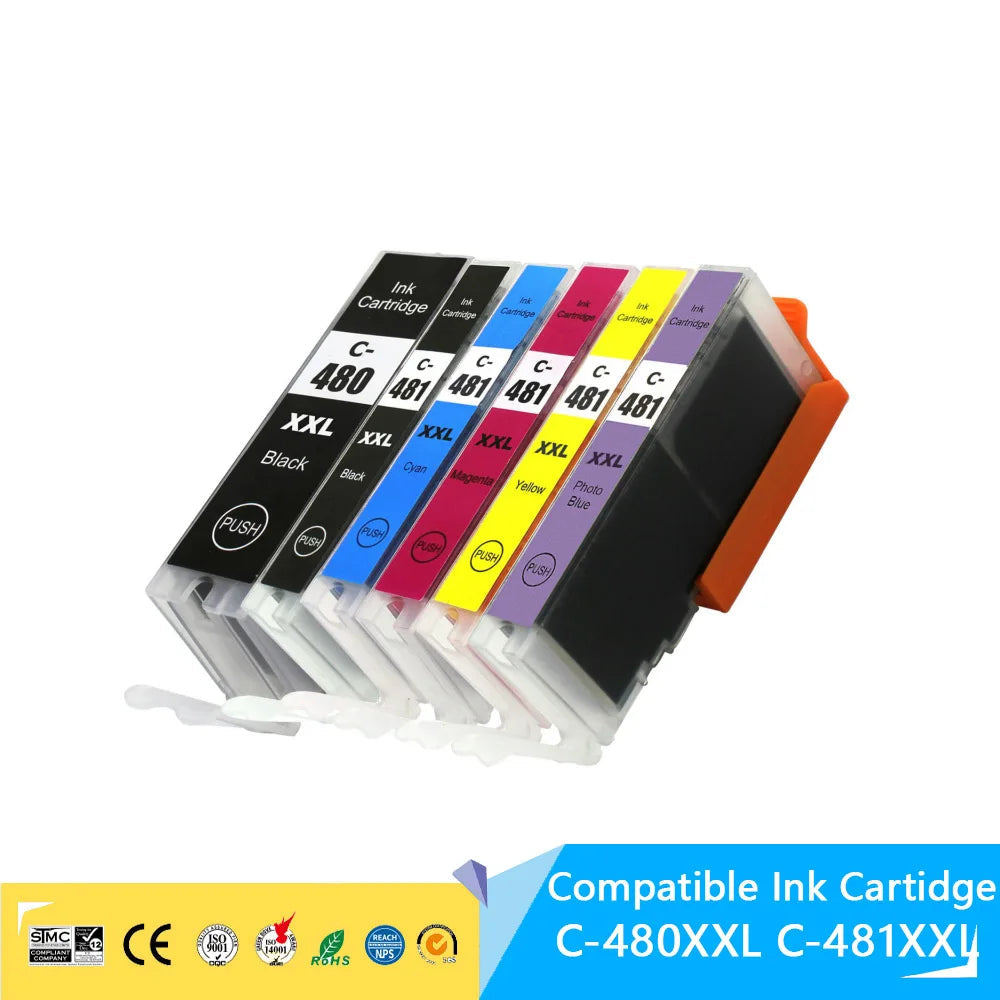 480XXL-481XXL Ink Cartridge For Canon PIXMA TS8140/TS9140 Printer