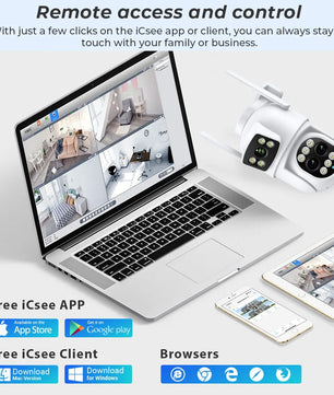 IP66 12MP Digital Zoom WIFI Dual Screens Waterproof Dome Camera