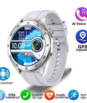 Silica Gel Waterproof Android Round Shape Bluetooth Smartwatch