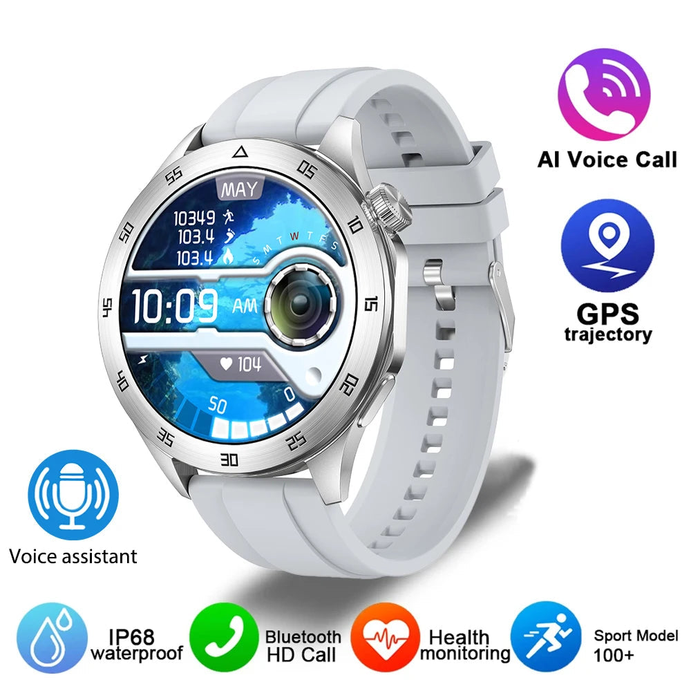 Silica Gel Waterproof Android Round Shape Bluetooth Smartwatch