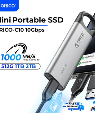 USB 3.2 Type-C External Solid State Drive For Laptop And Desktop