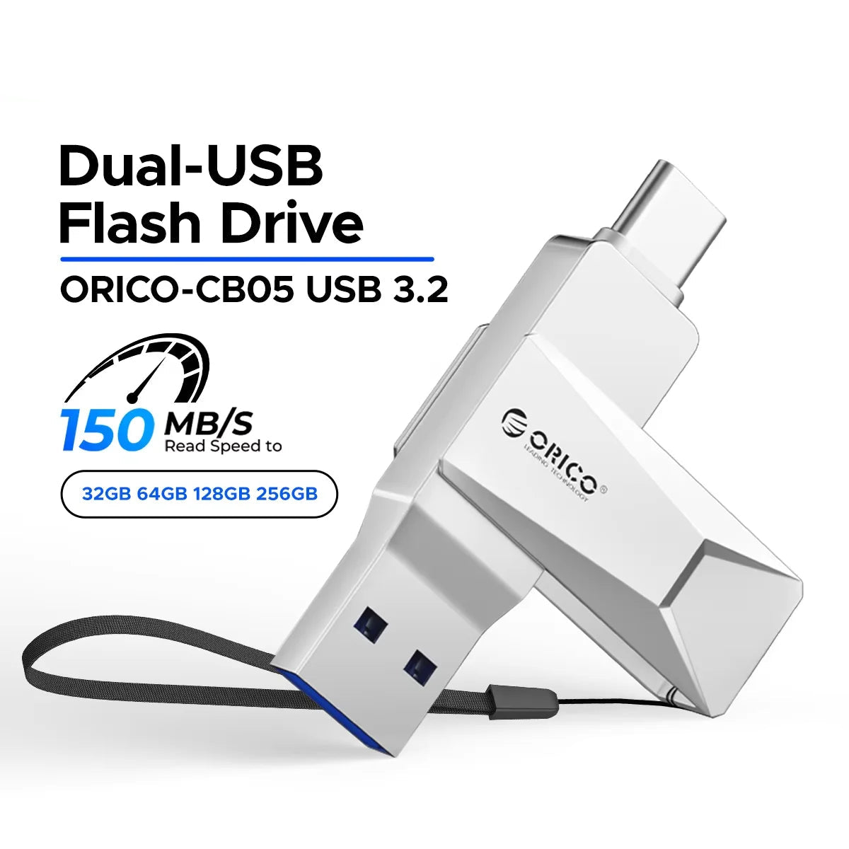 Dual USB 3.2 Type-C Portable Multifunctional Mini Pen Drive