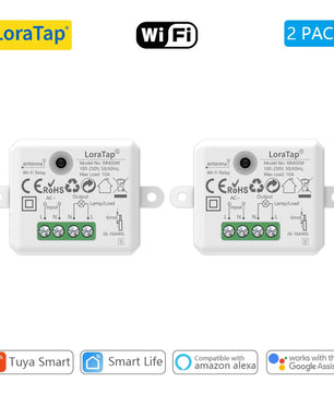 LoraTap 10A Plastic Wireless Switch Socket Relay Module Kit