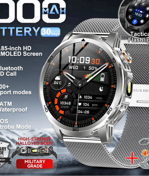 Steel 128MB Waterproof Android Round Shape On-Wrist Smartwatch