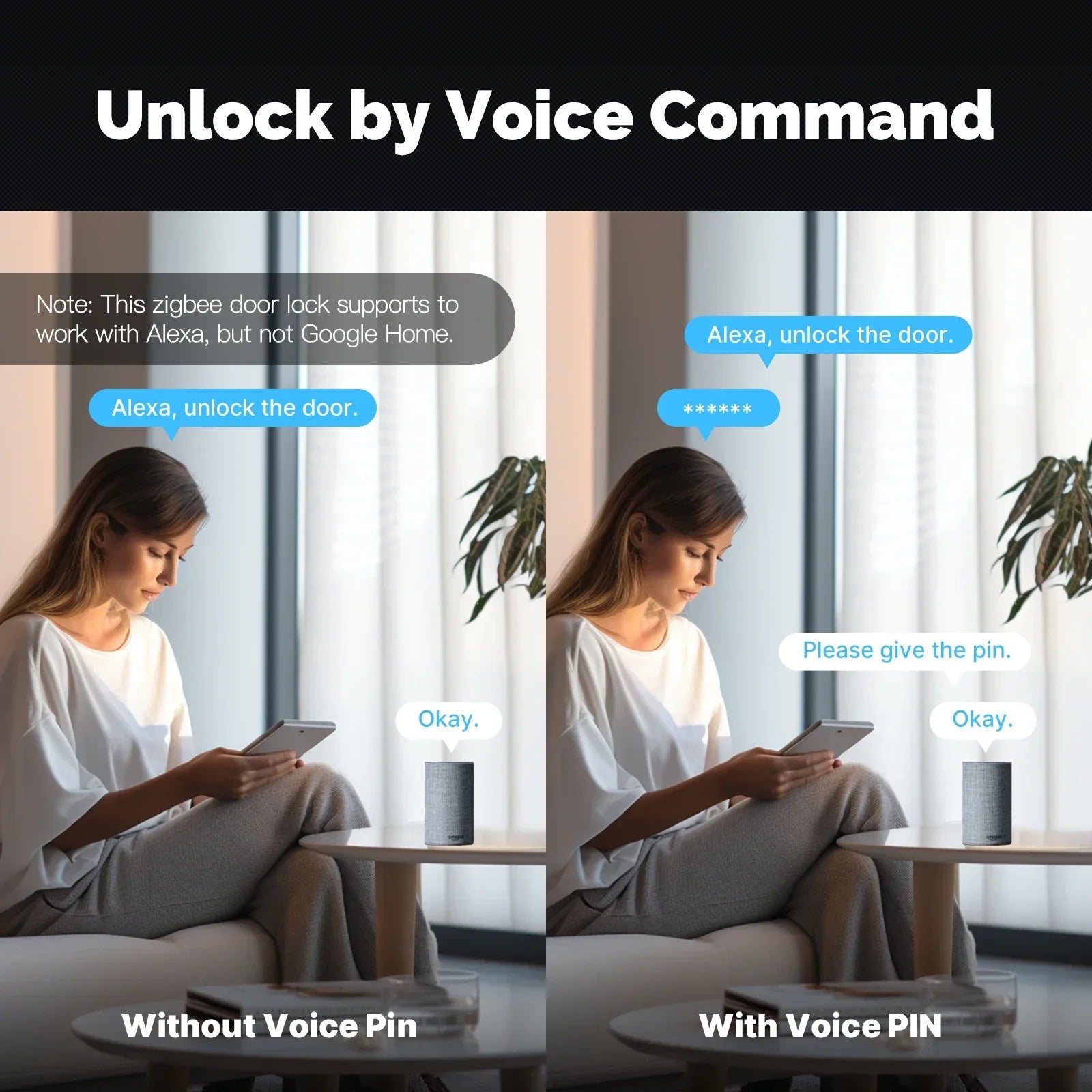 Aluminum Alloy Bluetooth Compatible Electronic Smart Door Lock