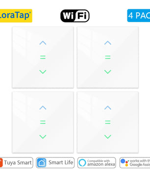 LoraTap 240V Plastic Automatic Remote Control Roller Shutter Switch