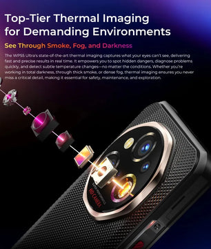 7500mAh 512GB Android WP55 Ultra 5G Rugged Smartphones