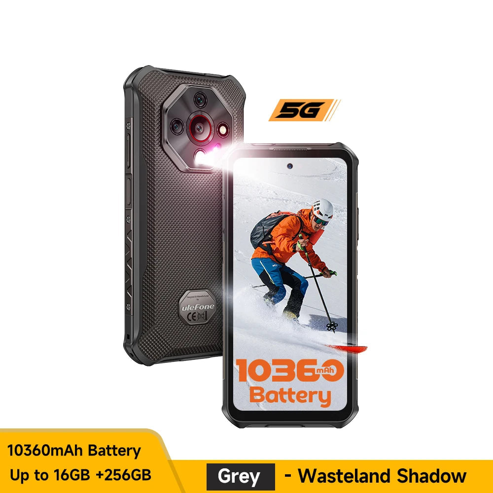 10360mAh 256GB Armor X16 Pro 5G Rugged Android Smartphone