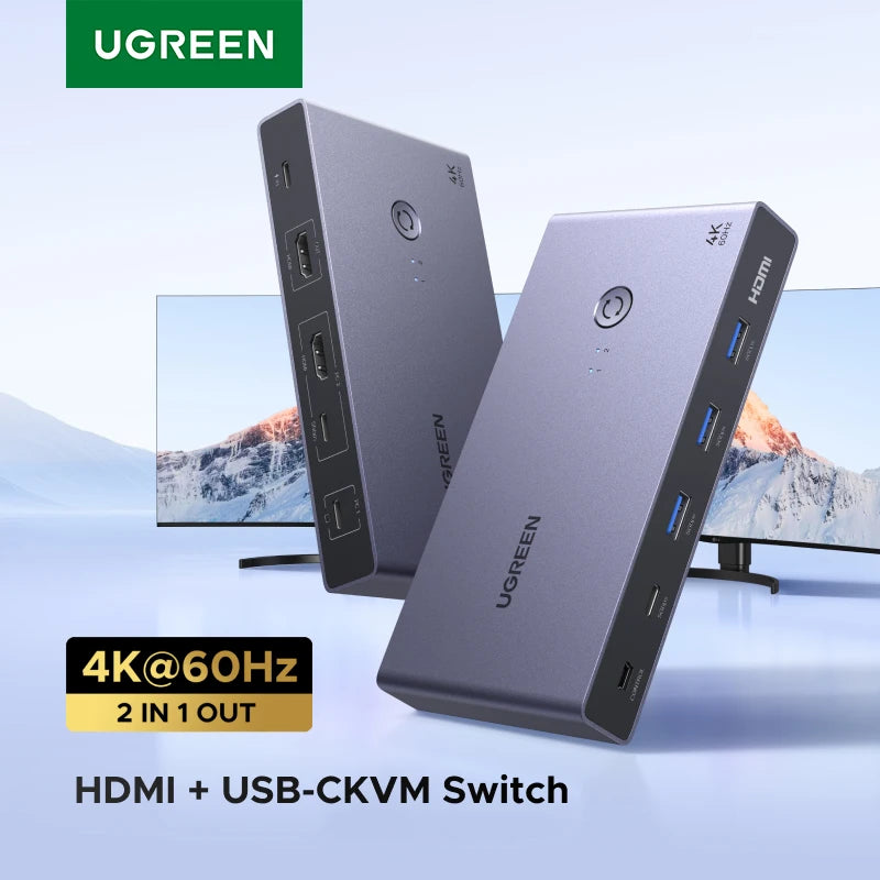 Ugreen Type C HDMI USB3.0 2 in 1 Desktop Dock Station Hub