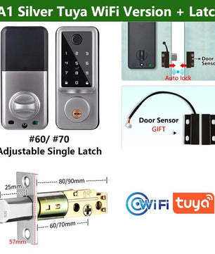 RayKube Aluminium Alloy Fingerprint Digital Smart Door Lock