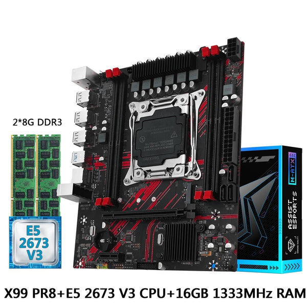 Machinist LGA 2011-3 Intel Xeon E5 2673 V3 Desktop Motherboard Set