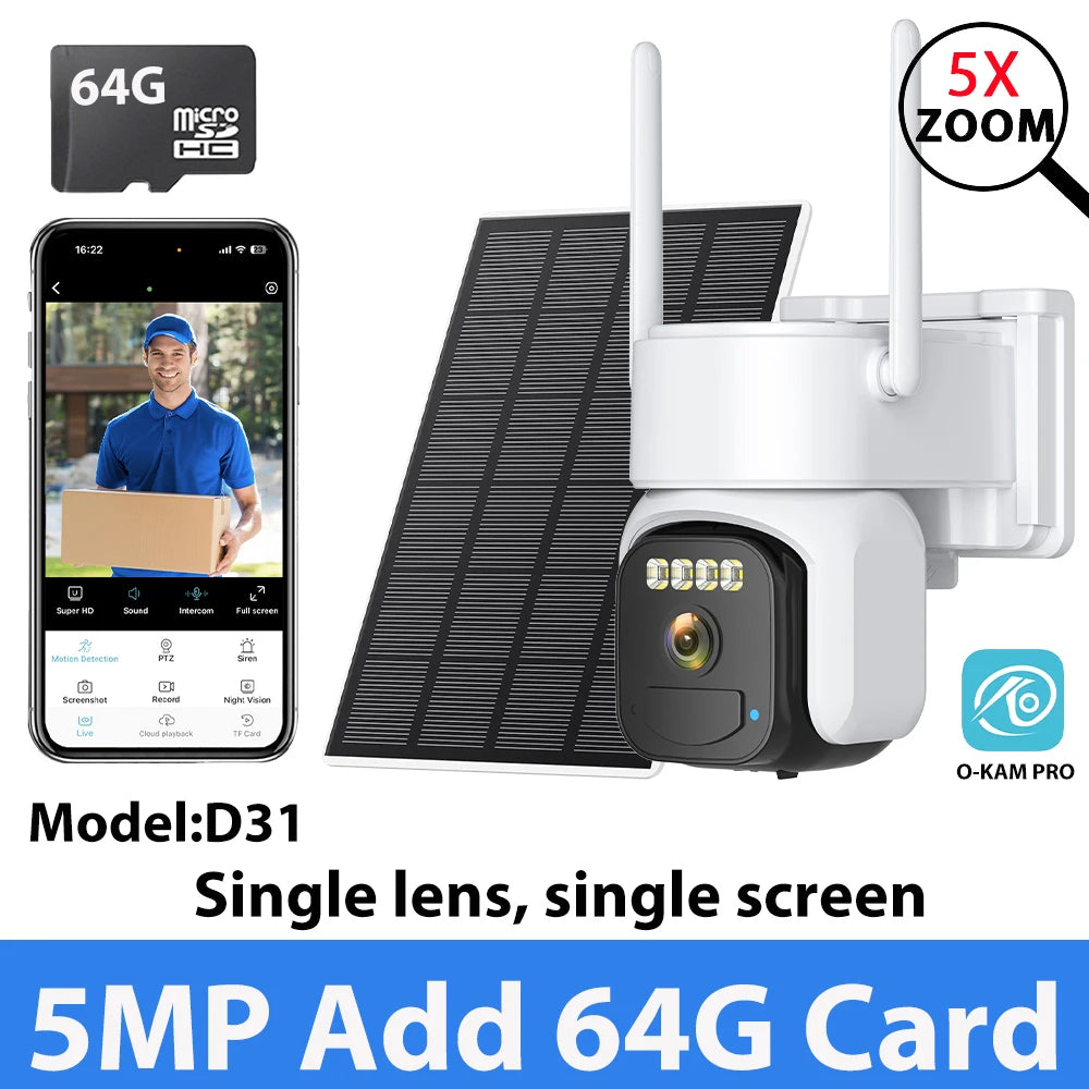 10MP 10X Zoom Solar Wireless Outdoor HD Surveillance Camera