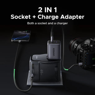 Ugreen 65W Alloy Type-A Fast Charger For iPhone and Laptop