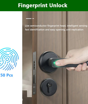 RayKube Stainless Steel Fingerprint Digital Smart Door Lock