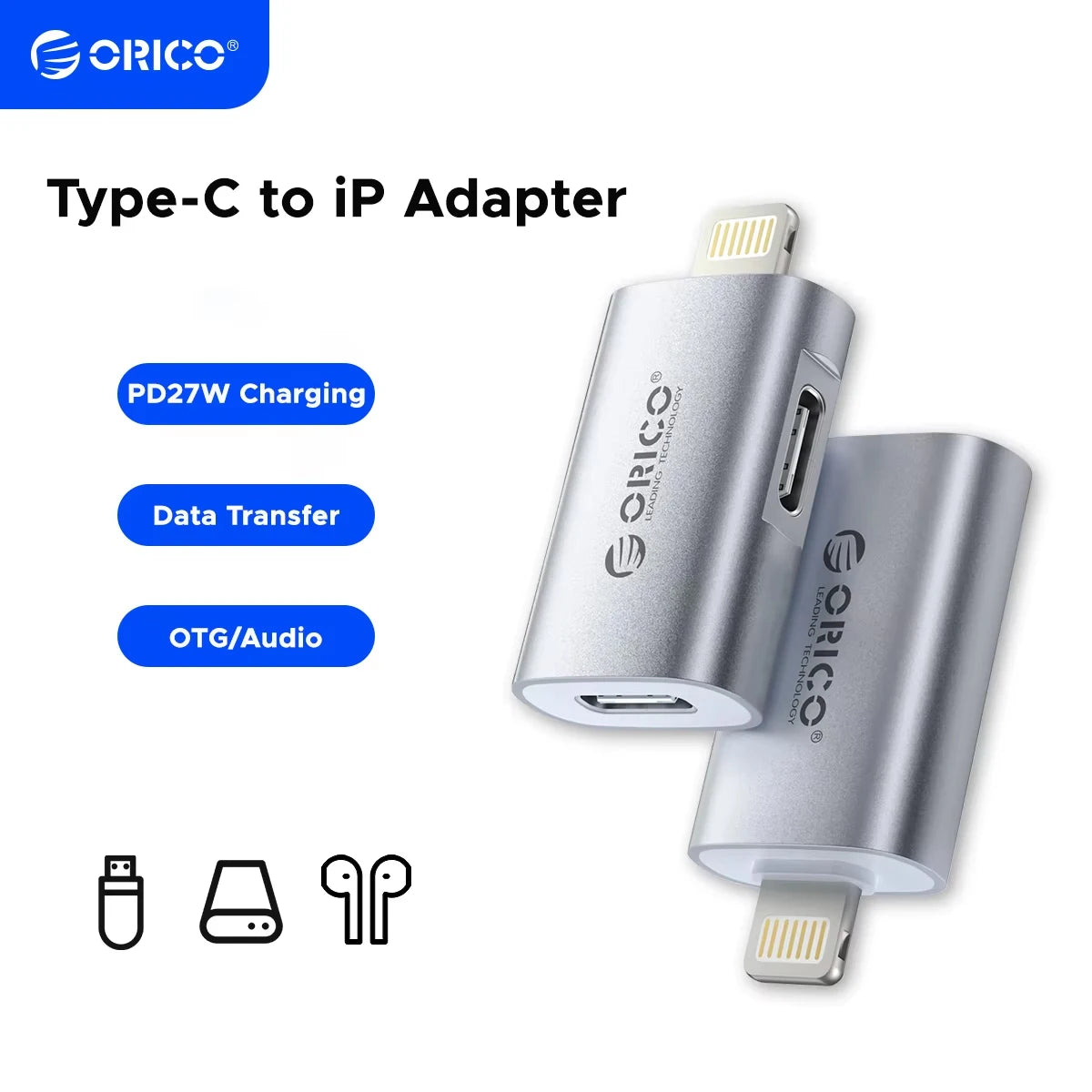 Orico 27W Charging Type-C Data Transfer OTG Adapter