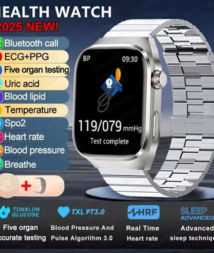 Fine Steel Waterproof Android Square Shaped Bluetooth Smartwatch