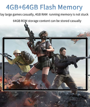 5000mAh 5MP 4GB RAM 64GB ROM Fast Charging 10.1 Inch Tablet