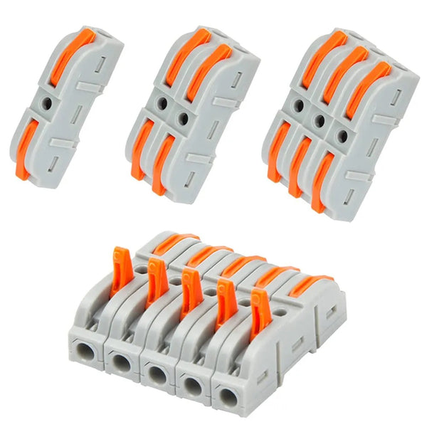 100% PC Inline Electrical Lever Quick Conductor Wire Connectors
