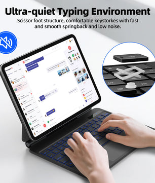 11 Inches Wireless Magnetic Magic Keyboard Case for Apple iPad