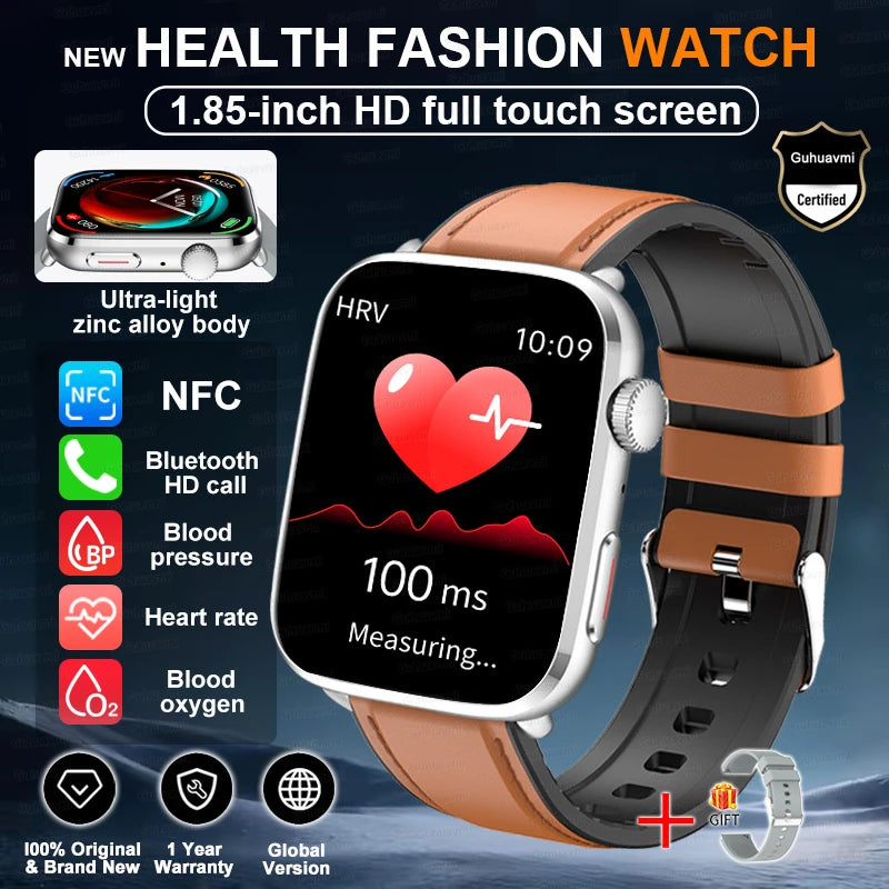 Rubber Waterproof Android Square Shaped Amoled Screen Smartwatch