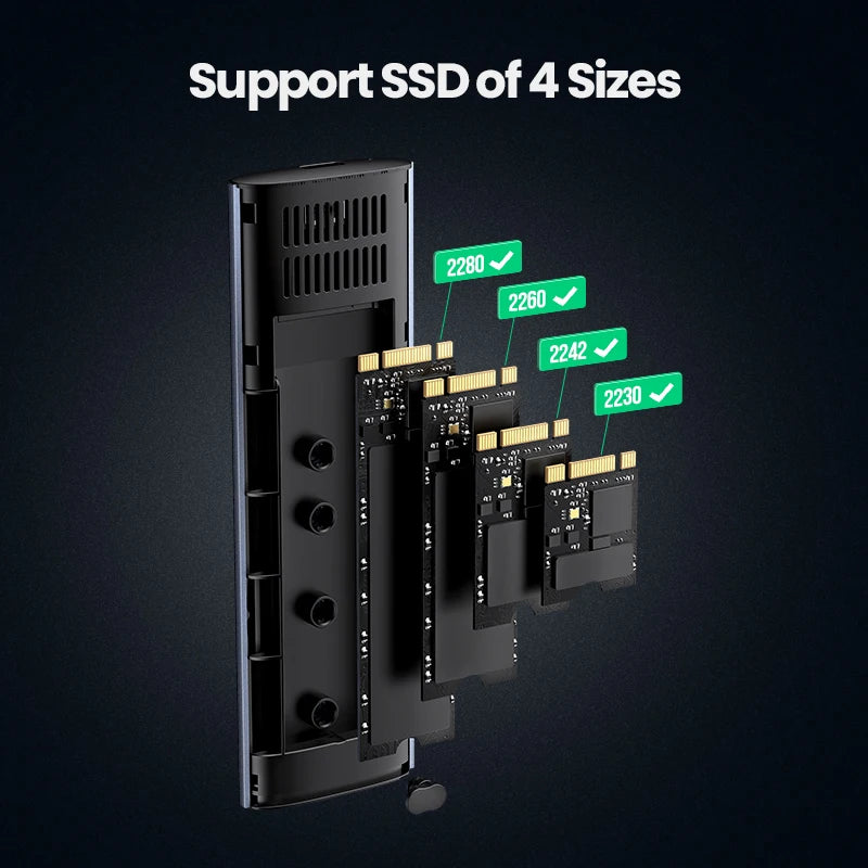 Ugreen 10Gbps 1.8" 2TB M.2 NVMe High Speed External SSD Enclosure