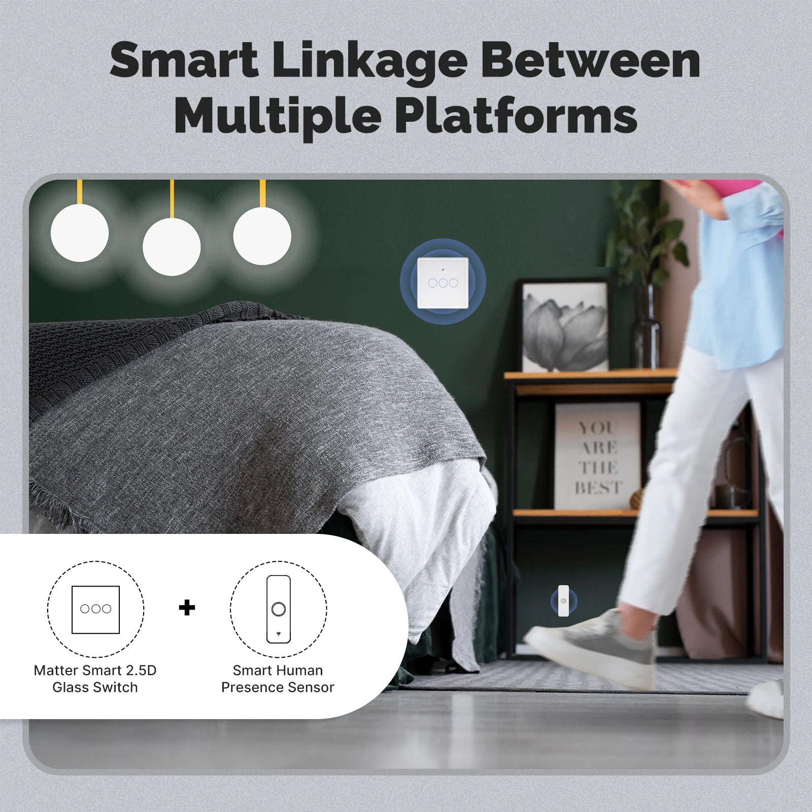 Moes Tuya WIFI Smart Verison Light Switch with Alexa Google