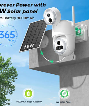 2.4G 8MP 1080P Dual Screens 90° Wireless Surveillance Camera