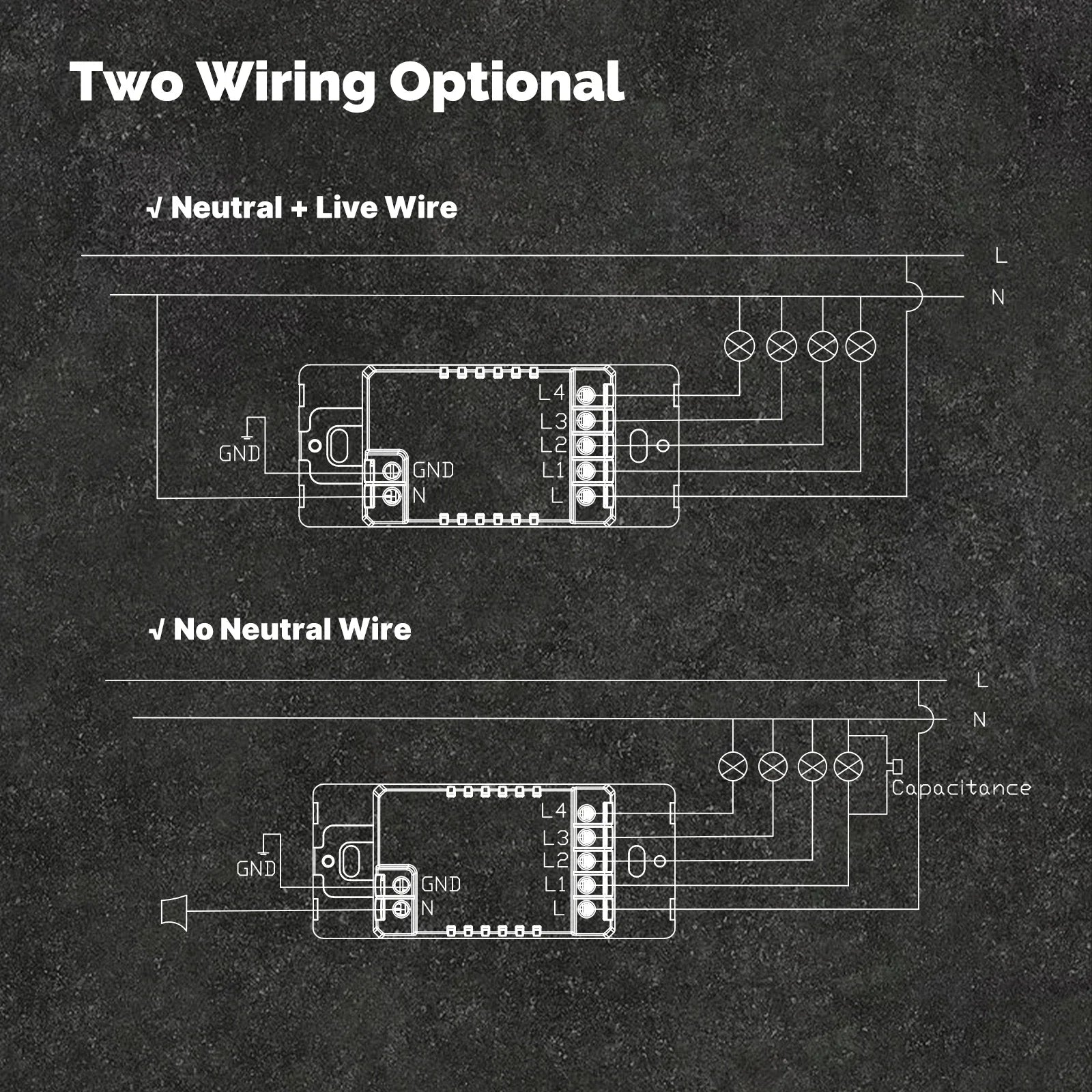 MOES Tuya WiFi Smart Wall Button Switch with Alexa Google