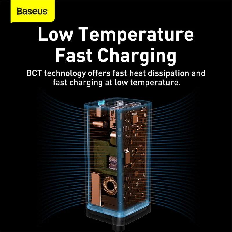 Baseus 100W USB Type-C Fast Charger For MacBook iPhone Xiaomi
