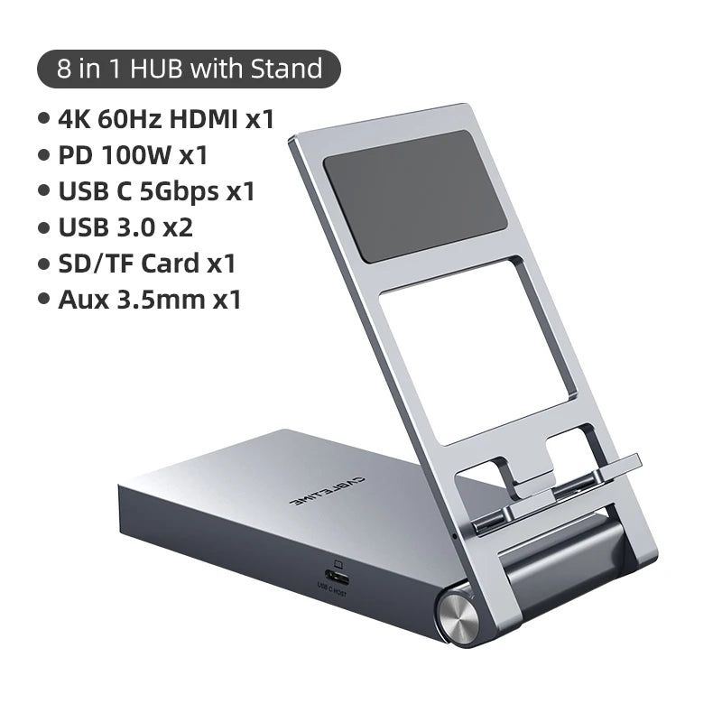 8-IN-1 Aluminum Alloy Convenient Heat Dissipation Tablet Bracket
